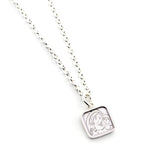 CAMINO scapular - 13mm silver medal necklace with chain